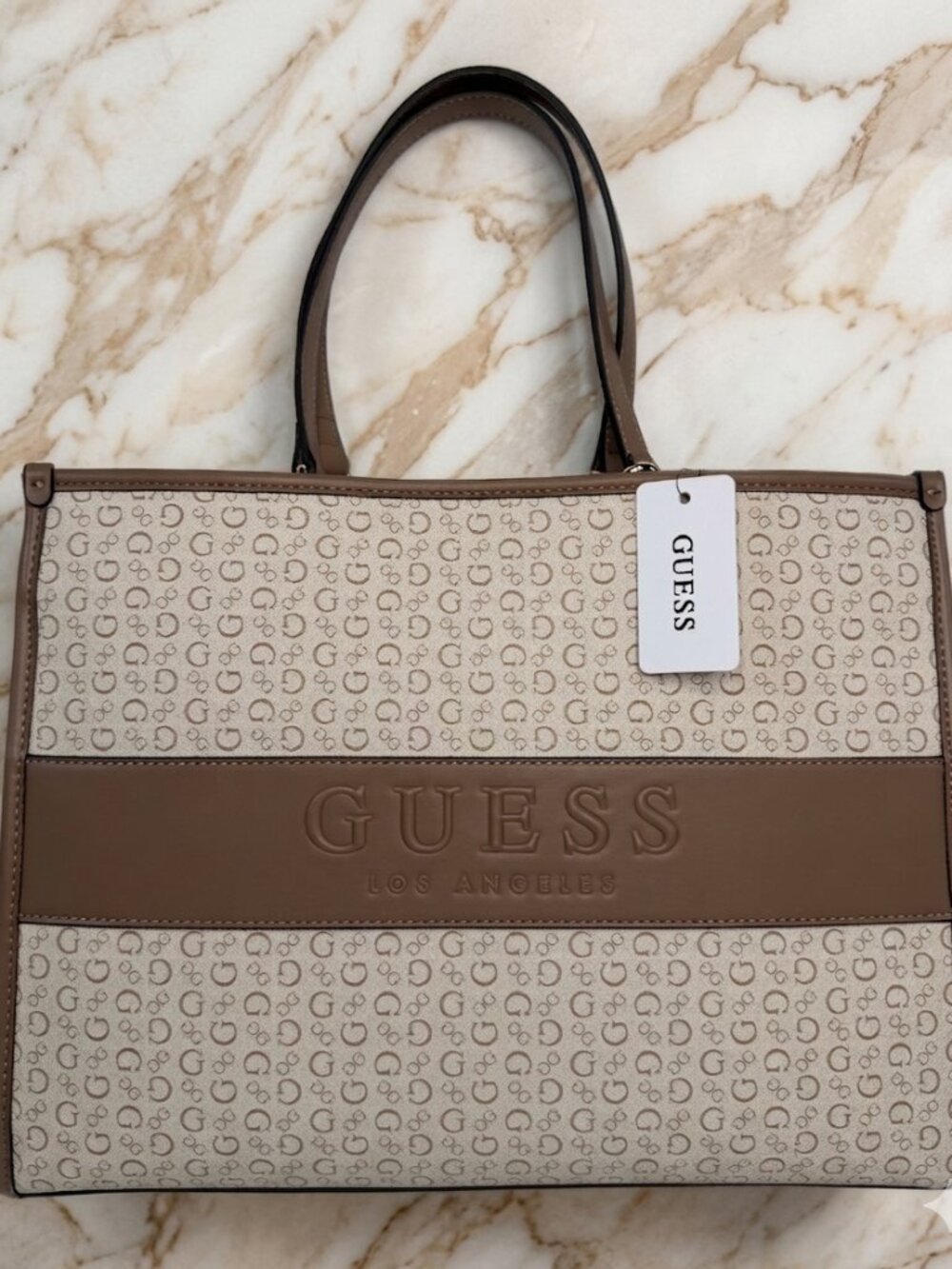 GUESS khaki color hand bag